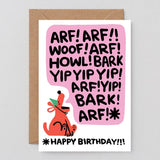 Wrap - BIRTHDAY BARK Grußkarte zum Geburtstag - ROSA ECK