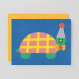 Wrap - BIRTHDAY TURTLE Grußkarte Kindergeburtstag - ROSA ECK