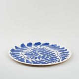 Wrap - BLUE LEAVES Rundes Serviertablett - Serviertablett - ROSA ECK Concept Store