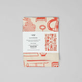 Wrap - COFFEE TIME Geschirrtuch (50 × 70 cm) • Red/Beige - ROSA ECK