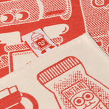 Wrap - COFFEE TIME Geschirrtuch (50 × 70 cm) • Red/Beige - ROSA ECK