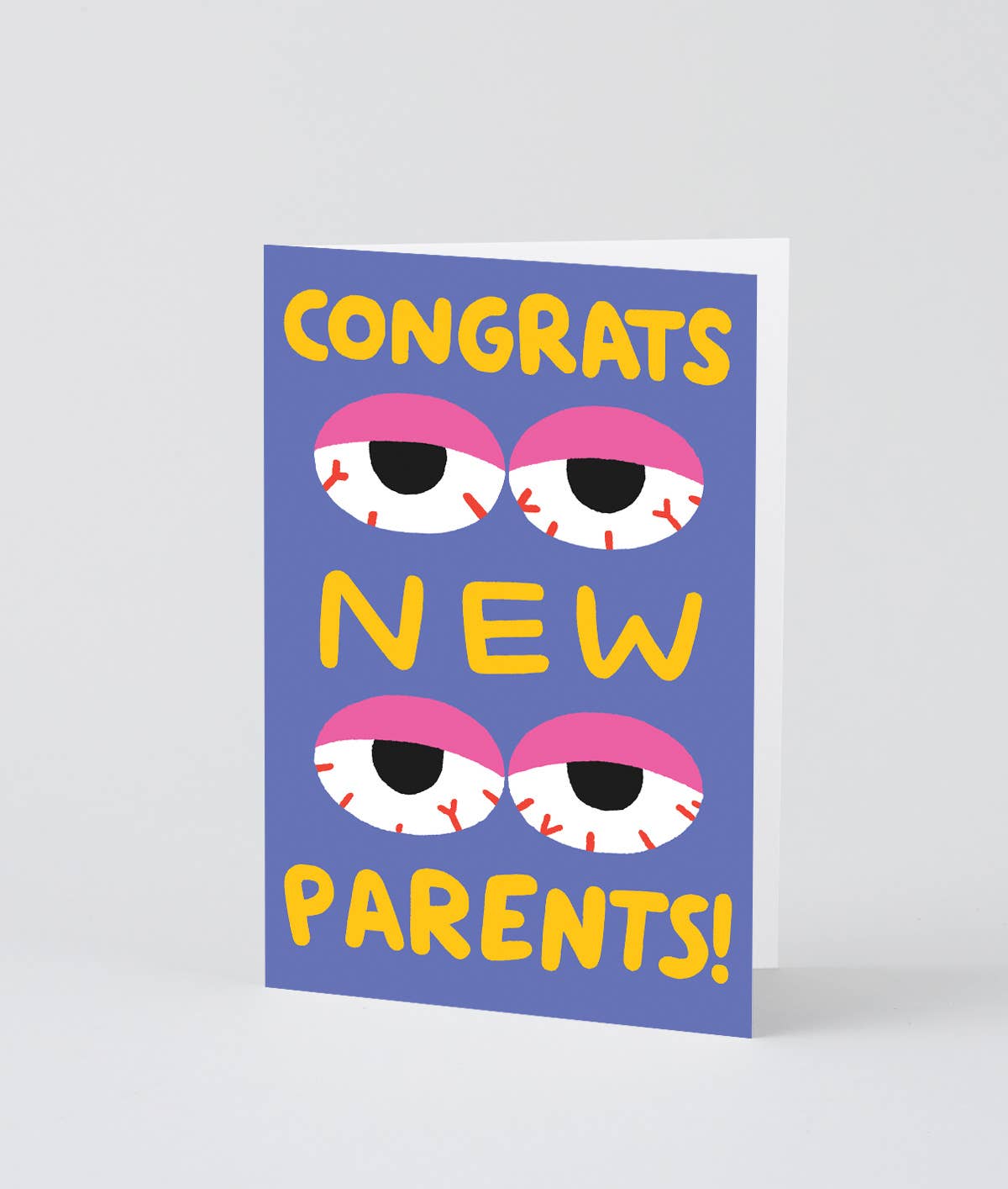 Wrap - CONGRATS NEW PARENTS Grußkarte zur Geburt - ROSA ECK