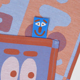 Wrap - FACES Geschirrtuch (50 × 70 cm) • Blue/Brown - ROSA ECK