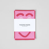 Wrap - FACES Geschirrtuch (50 × 70 cm) • Pink/Maroon - ROSA ECK
