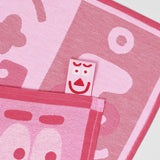 Wrap - FACES Geschirrtuch (50 × 70 cm) • Pink/Maroon - ROSA ECK