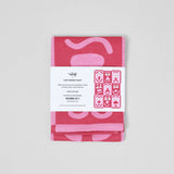 Wrap - FACES Geschirrtuch (50 × 70 cm) • Pink/Maroon - ROSA ECK