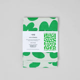 Wrap - FLOWERS AND SQUIGGLES Geschirrtuch (50 × 70 cm) • Green/Natural - ROSA ECK