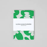 Wrap - FLOWERS AND SQUIGGLES Geschirrtuch (50 × 70 cm) • Green/Natural - ROSA ECK