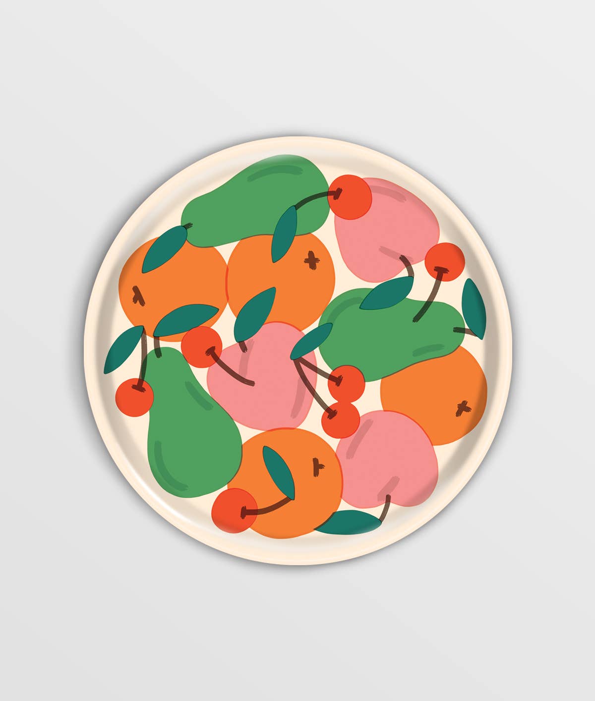 Wrap - Fruit Bowl Small Round 12" Birch Serving Tray - ROSA ECK Concept Store