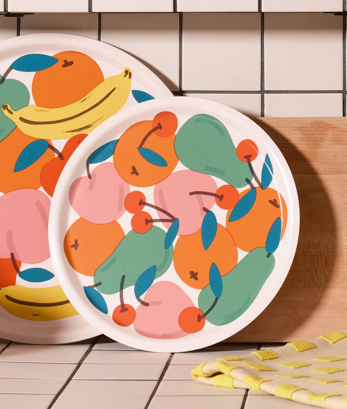 Wrap - Fruit Bowl Small Round 12" Birch Serving Tray - ROSA ECK Concept Store