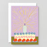 Wrap - HAPPY BIRTHDAY SPARKLER Grußkarte zum Geburtstag - ROSA ECK