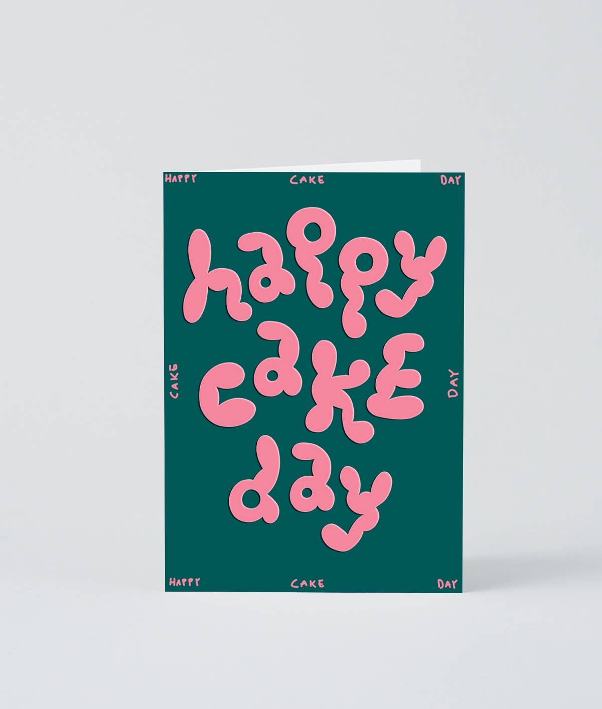 Wrap - HAPPY CAKE DAY Grußkarte mit Prägung - Grußkarte - ROSA ECK Concept Store