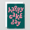 Wrap - HAPPY CAKE DAY Grußkarte mit Prägung - Grußkarte - ROSA ECK Concept Store