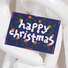 Wrap - HAPPY CHRISTMAS HOLLY Weihnachts - Grußkarte mit Prägung - Grußkarte - ROSA ECK Concept Store