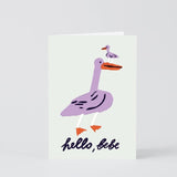 Wrap - HELLO, BEBE Grußkarte zur Geburt - Grußkarte - ROSA ECK Concept Store