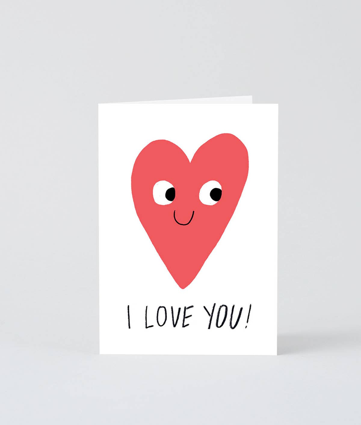 Wrap - I LOVE YOU Grußkarte zum Valentinstag - ROSA ECK