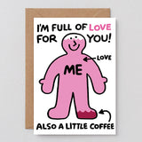 Wrap - I'M FULL OF LOVE FOR YOU Grußkarte - Grußkarte - ROSA ECK Concept Store