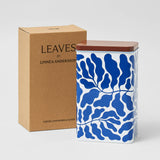 Wrap - LEAVES Kaffeedose (Linnéa Andersson) - ROSA ECK - Blau, Blätter,