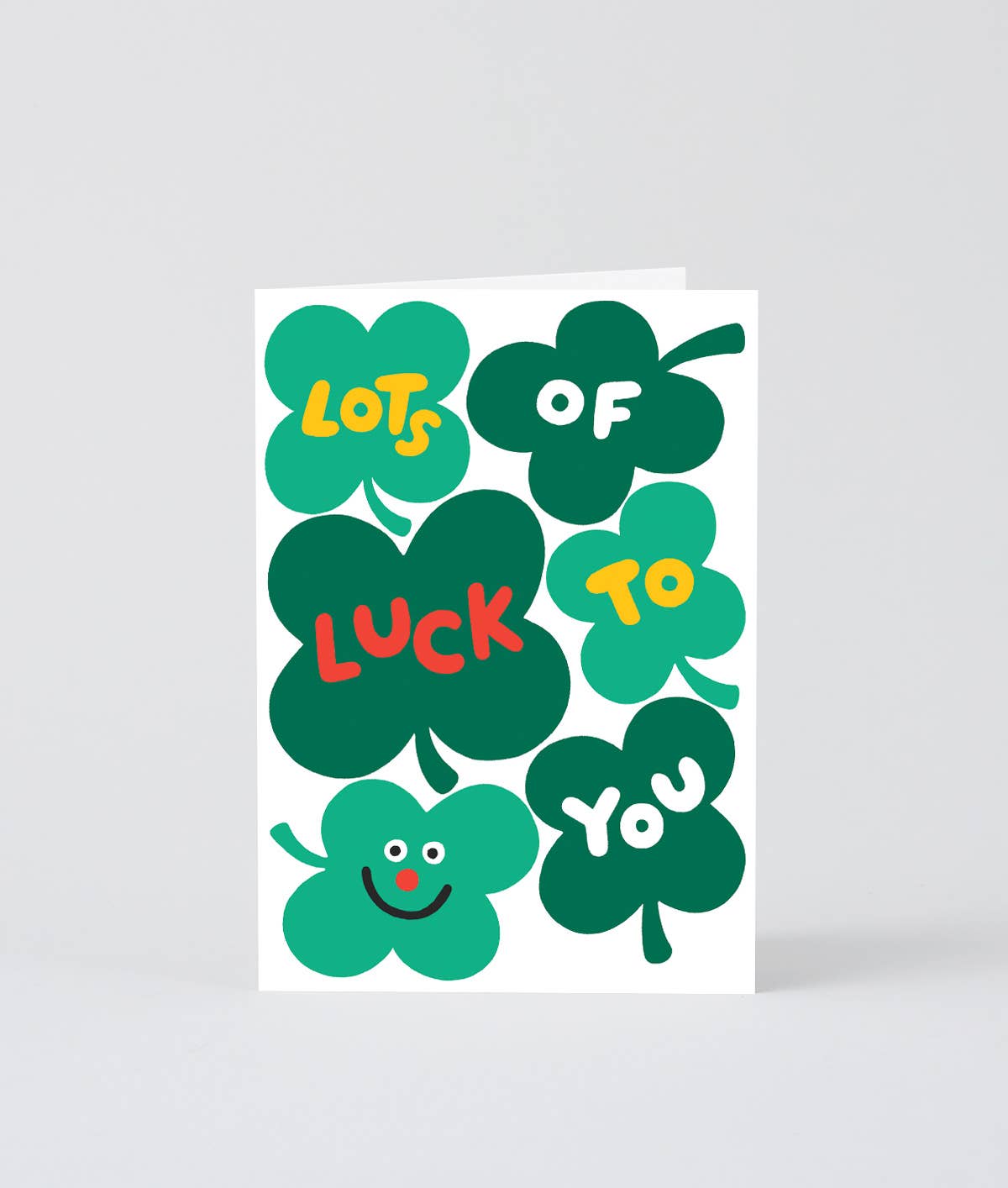 Wrap - LOTS OF LUCK TO YOU Glückwunschkarte - ROSA ECK