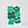 Wrap - LOTS OF LUCK TO YOU Glückwunschkarte - ROSA ECK