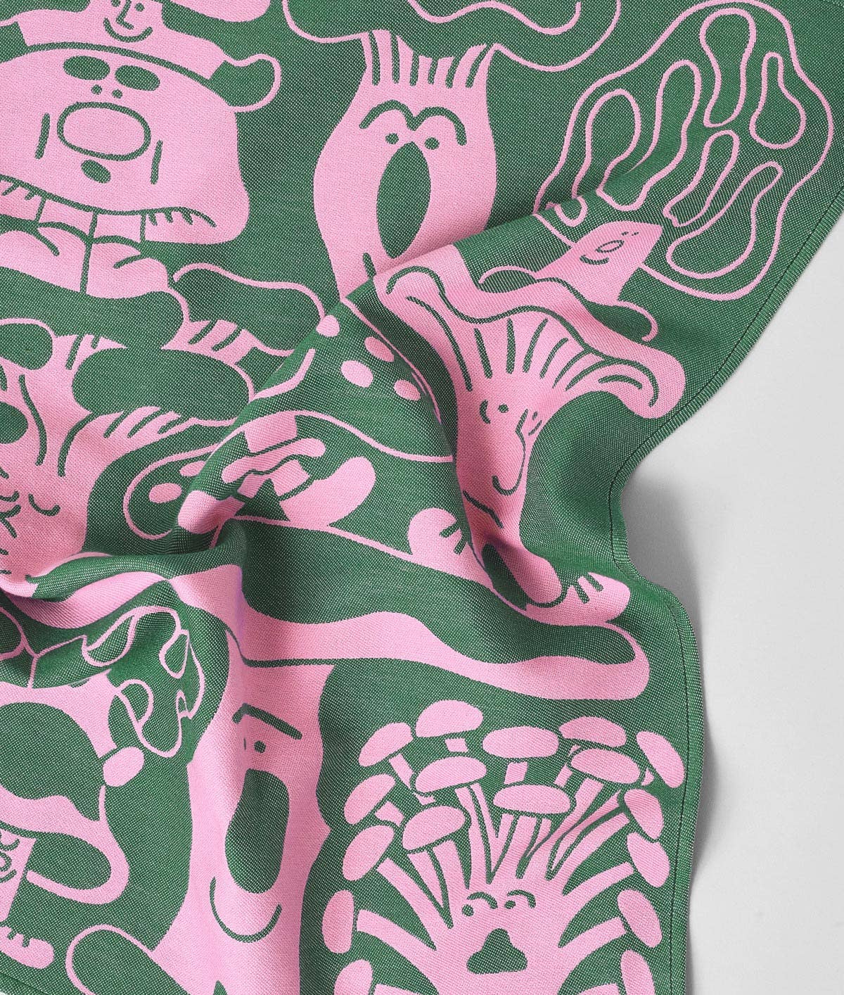 Wrap - MUSHROOMS Geschirrtuch aus Baumwolle - Geschirrtuch - ROSA ECK