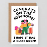 Wrap - NEW HOME WITH A GUEST ROOM Grußkarte zum Einzug - Grußkarte - ROSA ECK Concept Store