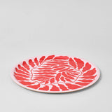 Wrap - RED LEAVES Großes rundes Serviertablett - Serviertablett - ROSA ECK Concept Store
