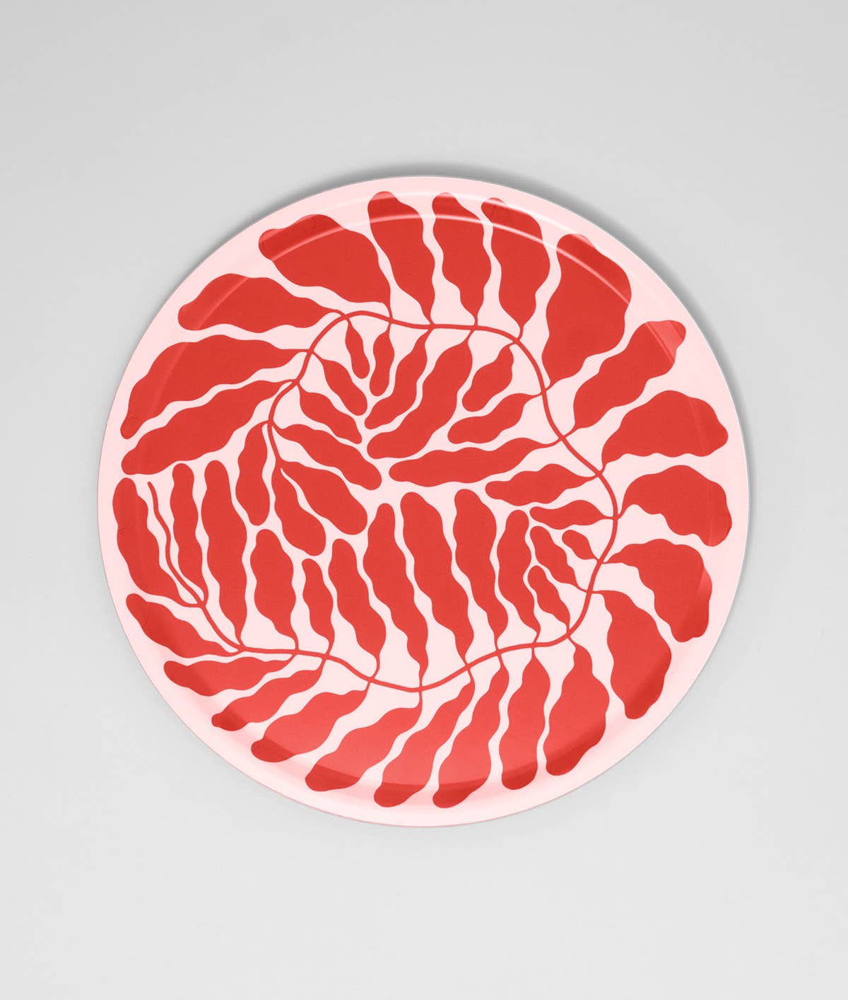 Wrap - RED LEAVES Großes rundes Serviertablett - Serviertablett - ROSA ECK Concept Store