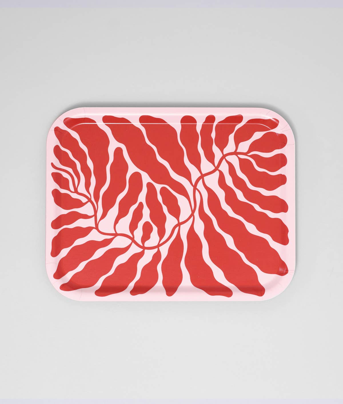 Wrap - RED LEAVES Kleines rechteckiges Serviertablett - Serviertablett - ROSA ECK Concept Store