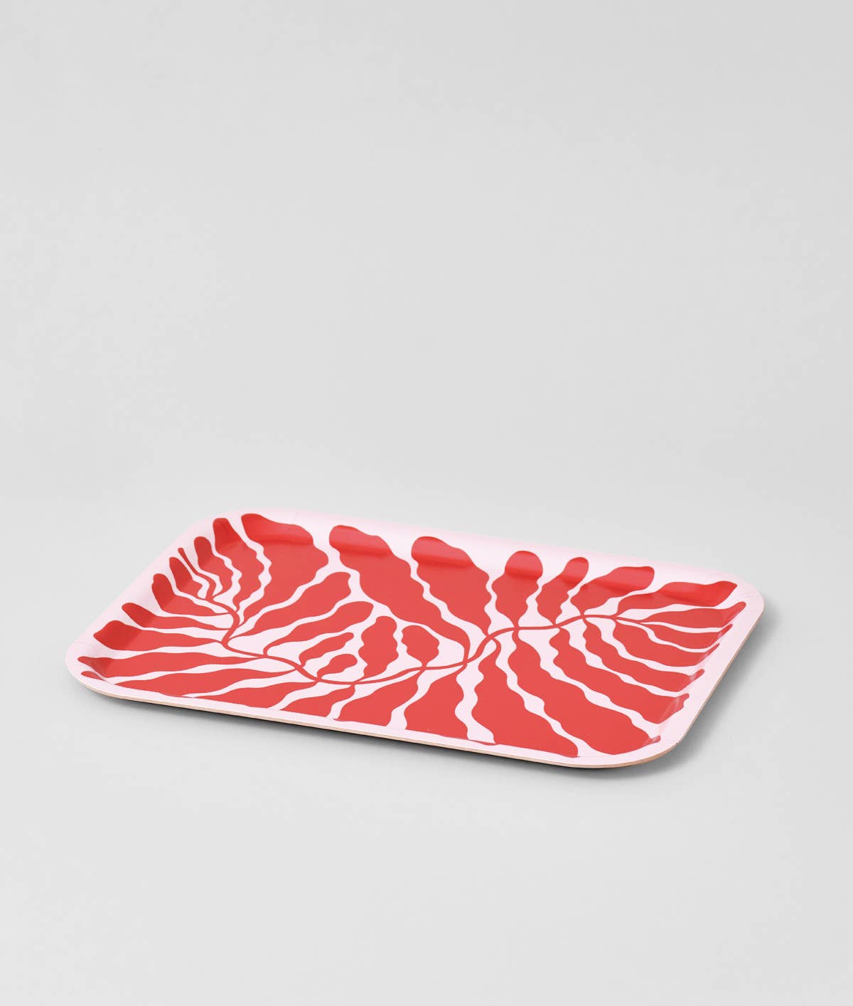 Wrap - RED LEAVES Kleines rechteckiges Serviertablett - Serviertablett - ROSA ECK Concept Store
