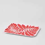 Wrap - RED LEAVES Kleines rechteckiges Serviertablett - Serviertablett - ROSA ECK Concept Store