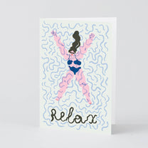 Wrap - RELAX Grußkarte - Grußkarte - ROSA ECK Concept Store