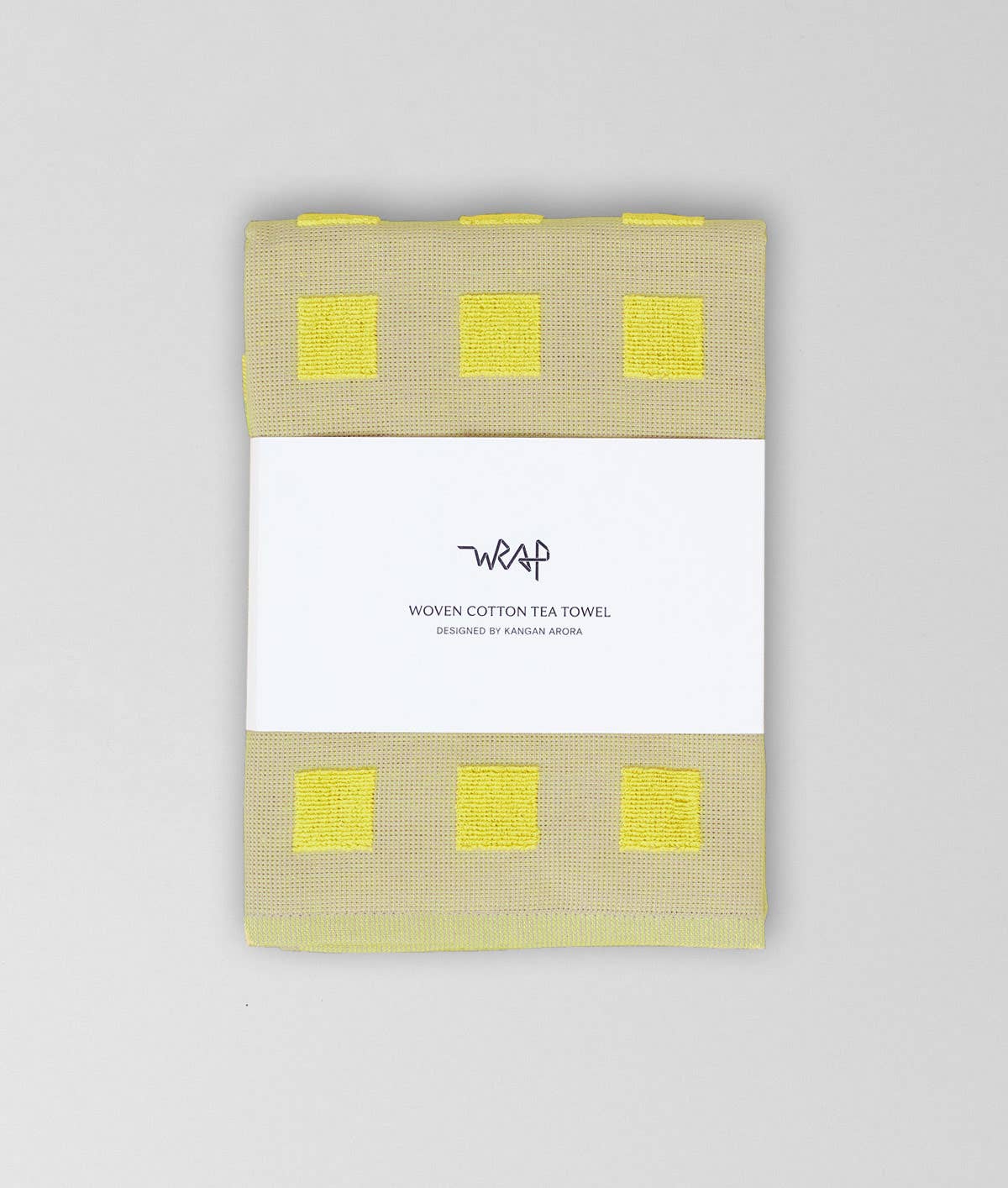 Wrap - SQUARES Geschirrtuch | Gelb/Beige - Geschirrtuch - ROSA ECK Concept Store