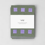 Wrap - SQUARES Geschirrtuch | Grün/Lila - Geschirrtuch - ROSA ECK Concept Store
