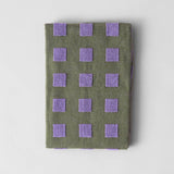 Wrap - SQUARES Geschirrtuch | Grün/Lila - Geschirrtuch - ROSA ECK Concept Store