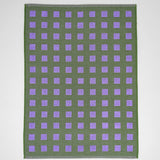 Wrap - SQUARES Geschirrtuch | Grün/Lila - Geschirrtuch - ROSA ECK Concept Store