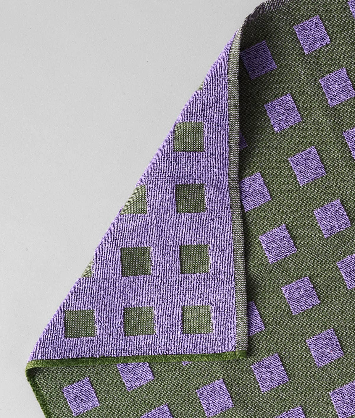 Wrap - SQUARES Geschirrtuch | Grün/Lila - Geschirrtuch - ROSA ECK Concept Store