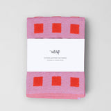 Wrap - SQUARES Geschirrtuch | Lila/Rot - Geschirrtuch - ROSA ECK Concept Store