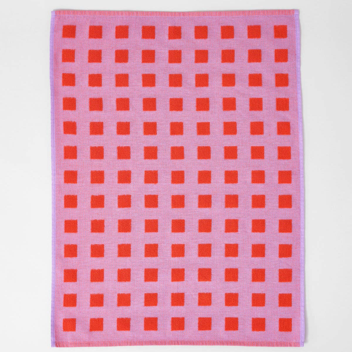Wrap - SQUARES Geschirrtuch | Lila/Rot - Geschirrtuch - ROSA ECK Concept Store
