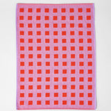 Wrap - SQUARES Geschirrtuch | Lila/Rot - Geschirrtuch - ROSA ECK Concept Store