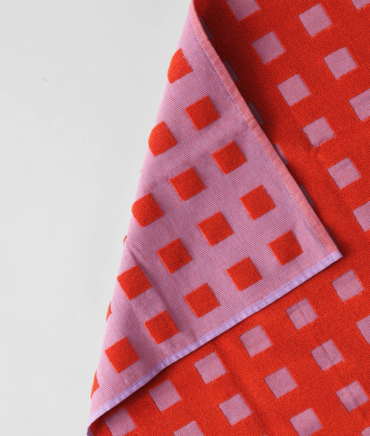 Wrap - SQUARES Geschirrtuch | Lila/Rot - Geschirrtuch - ROSA ECK Concept Store