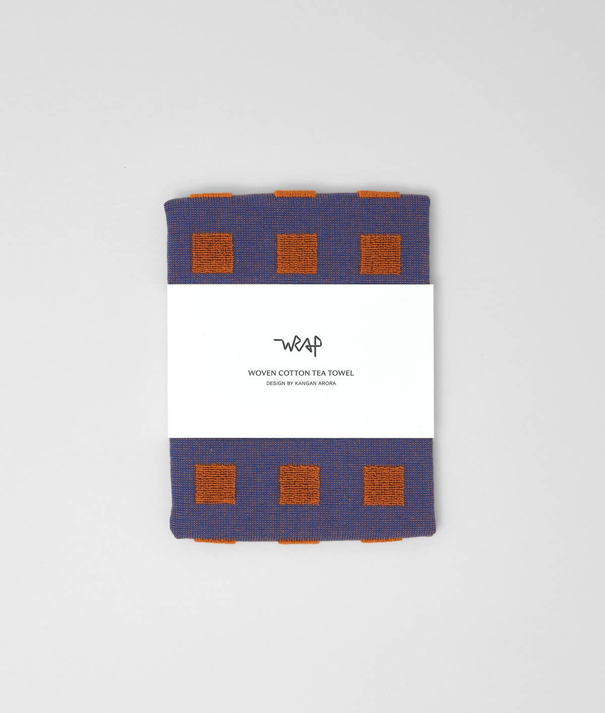 Wrap - SQUARES TERRY Geschirrtuch Frottee (50 × 70 cm) • Burgundy/Blue - ROSA ECK