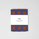 Wrap - SQUARES TERRY Geschirrtuch Frottee (50 × 70 cm) • Burgundy/Blue - ROSA ECK