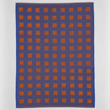 Wrap - SQUARES TERRY Geschirrtuch Frottee (50 × 70 cm) • Burgundy/Blue - ROSA ECK