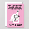 Wrap - THE CAT DOESN'T CARE Grußkarte - Grußkarte - ROSA ECK Concept Store