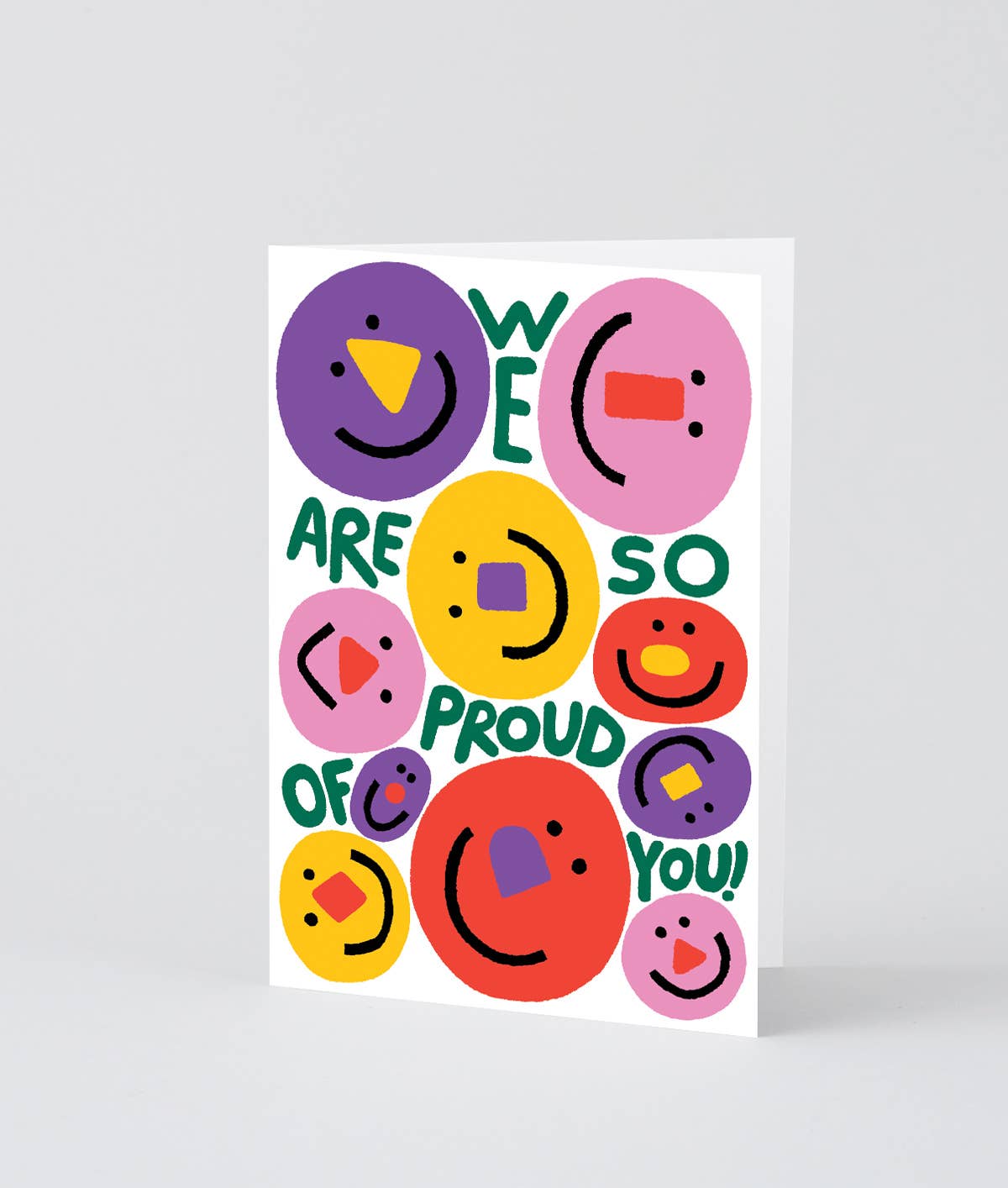 Wrap - WE ARE SO PROUD OF YOU Grußkarte zum Glückwunsch - ROSA ECK