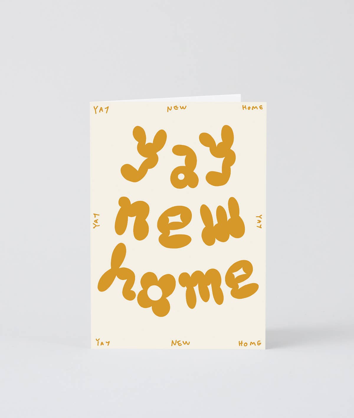 Wrap - YAY NEW HOME Geprägte Grußkarte zum Einzug - Grußkarte - ROSA ECK