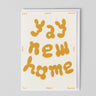 Wrap - YAY NEW HOME Geprägte Grußkarte zum Einzug - Grußkarte - ROSA ECK