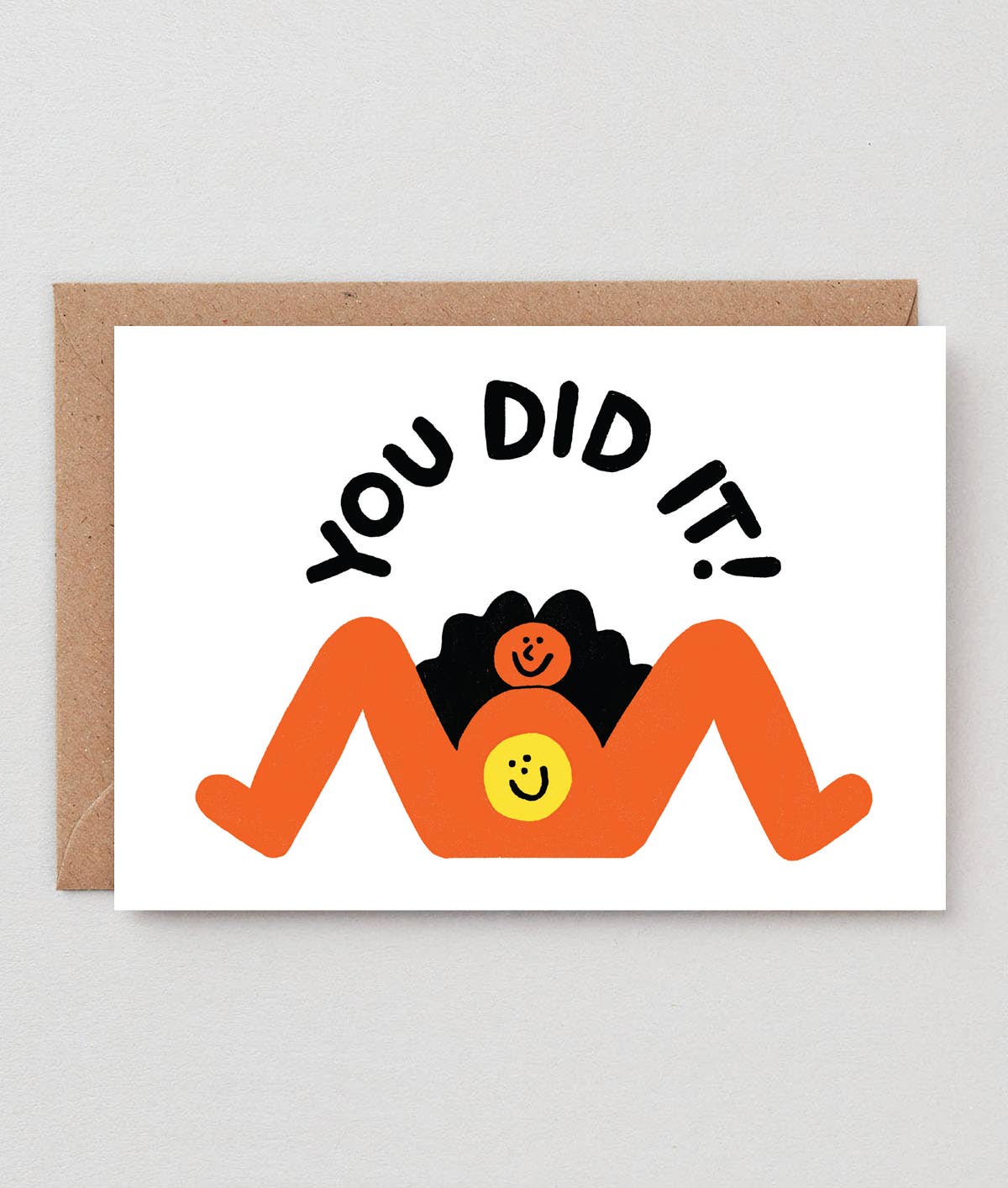 Wrap - YOU DID IT Grußkarte zur Geburt - ROSA ECK Concept Store