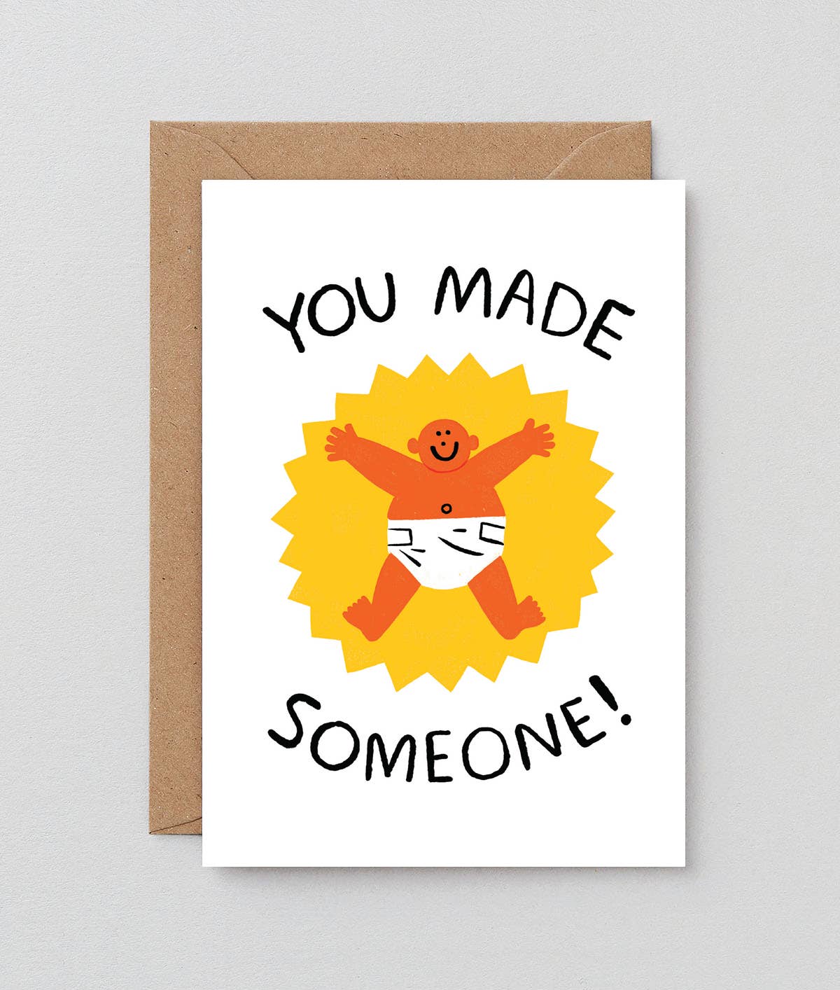 Wrap - YOU MADE SOMEONE Grußkarte zur Geburt - ROSA ECK Concept Store